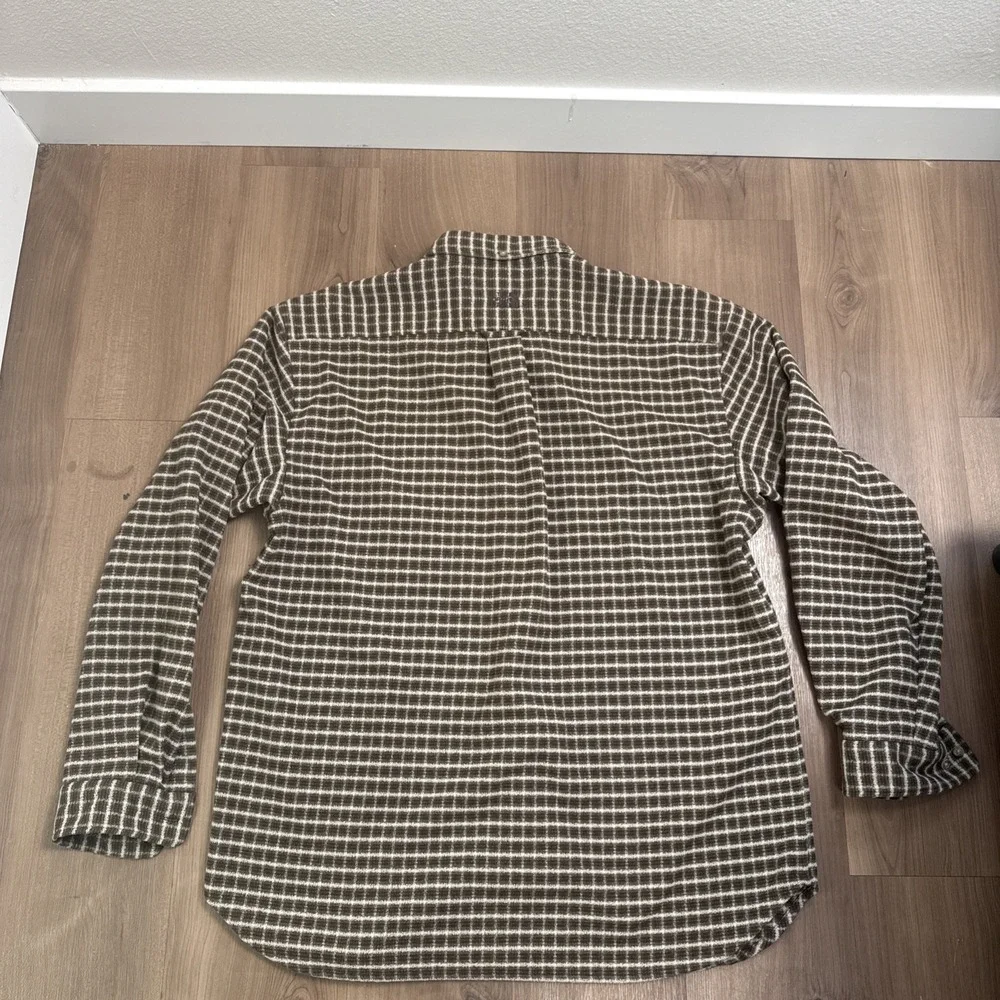 The North Face Flannel Button Up Shirt Mens XL - TG Brown Plaid‎ Chest Pockets